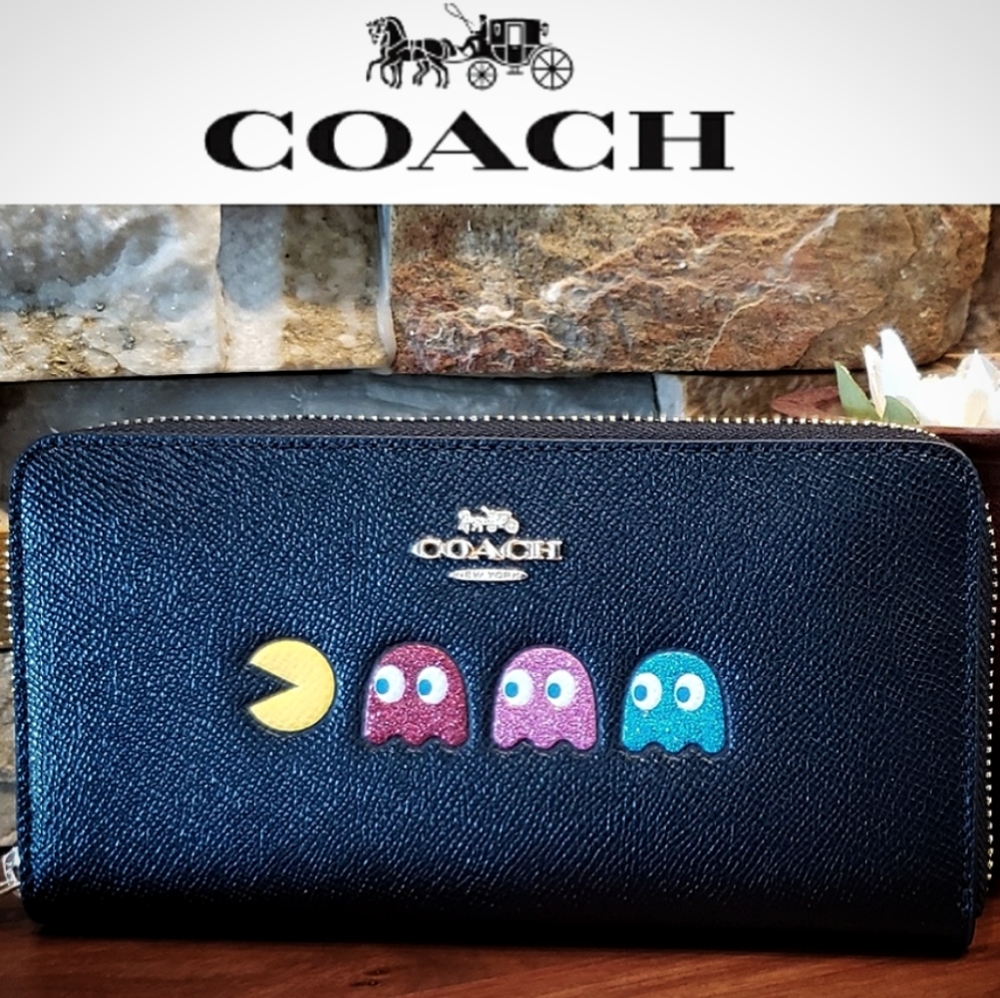 Wallet - Coach Leather Pac-Man Wallet